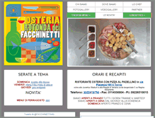 Tablet Screenshot of osteriarotondadeifacchinetti.it